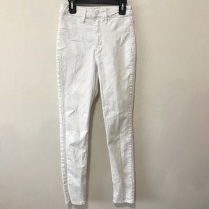 H&M White Skinny Ankle Jeans Size 25